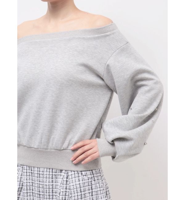 dazzlin「【20周年記念復刻！/セットアップ対応】ビジュースリーブカットプルオーバー」|Tシャツ・カットソー|