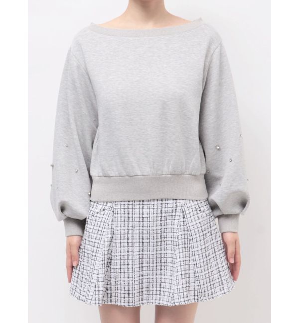 dazzlin「【20周年記念復刻！/セットアップ対応】ビジュースリーブカットプルオーバー」|Tシャツ・カットソー|