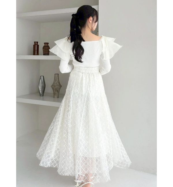 dazzlin「【20周年記念復刻！】スパンコールチュールチェックスカート」|スカート|