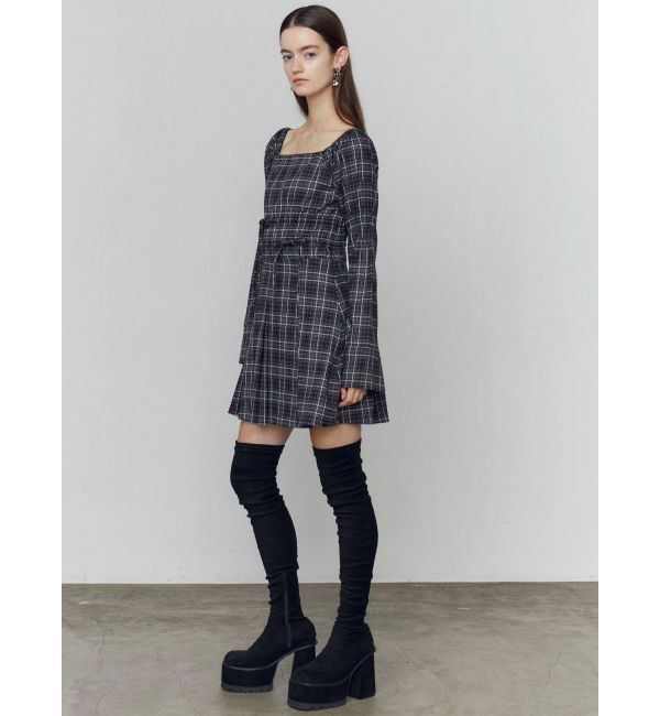 EMODA「スクエアフィットロングブーツ」|ロングブーツ|