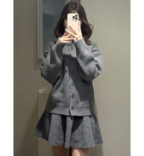 MERCURYDUO「メランジニットセットアップ」|ワンピース|