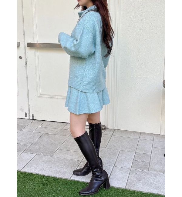 MERCURYDUO「メランジニットセットアップ」|ワンピース|