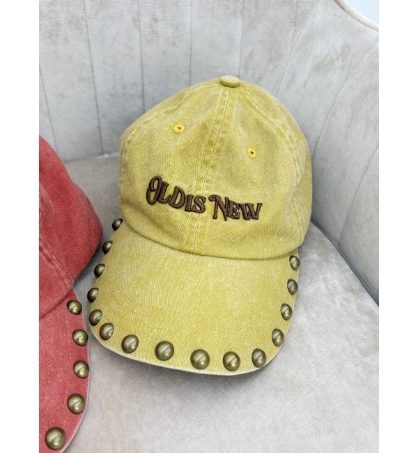 EVRIS「スタッズモチーフオリジナルCAP」|キャップ・キャスケット|マスタード
