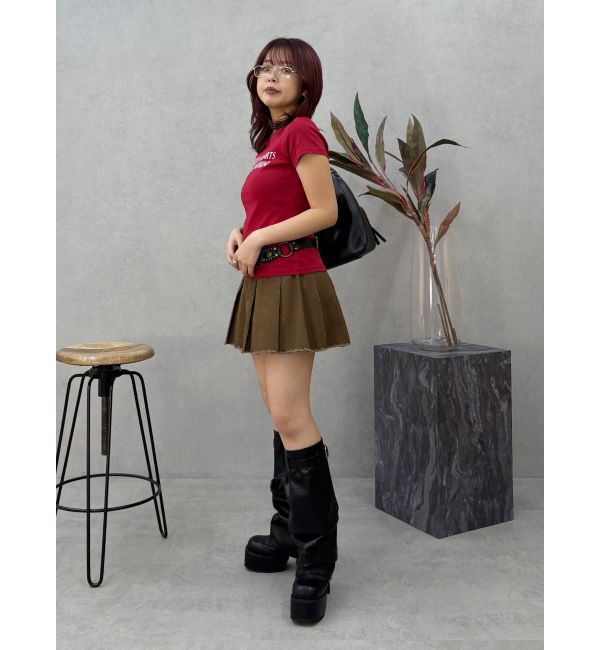 EVRIS「タイトグラフィックTシャツ」|Tシャツ・カットソー|