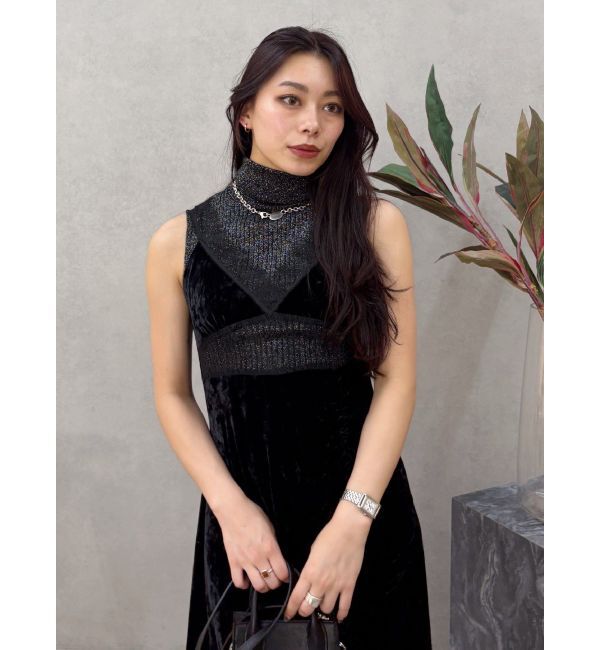 EVRIS「ラメニットノースリーブ」|ニット・セーター|