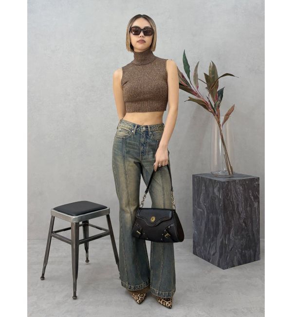 EVRIS「ラメニットノースリーブ」|ニット・セーター|