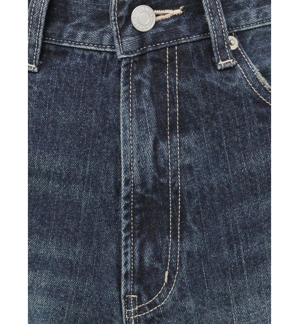 EVRIS「バックリボンワイドデニムパンツ」|デニム|
