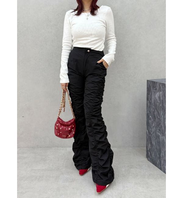 EVRIS「【WEB限定】バックオープンリブトップス」|Tシャツ・カットソー|