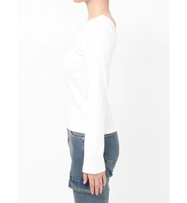 EVRIS「【WEB限定】バックオープンリブトップス」|Tシャツ・カットソー|