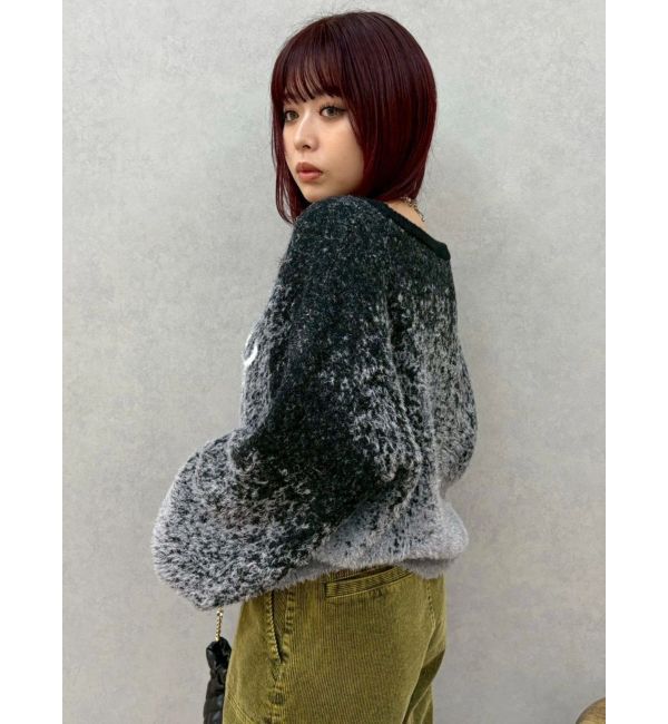 EVRIS「ロゴシャギーニットトップス」|ニット・セーター|