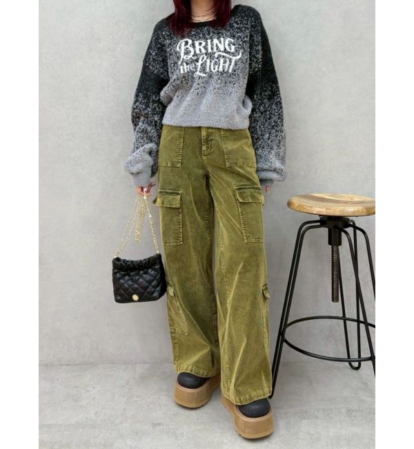 EVRIS「ロゴシャギーニットトップス」|ニット・セーター|