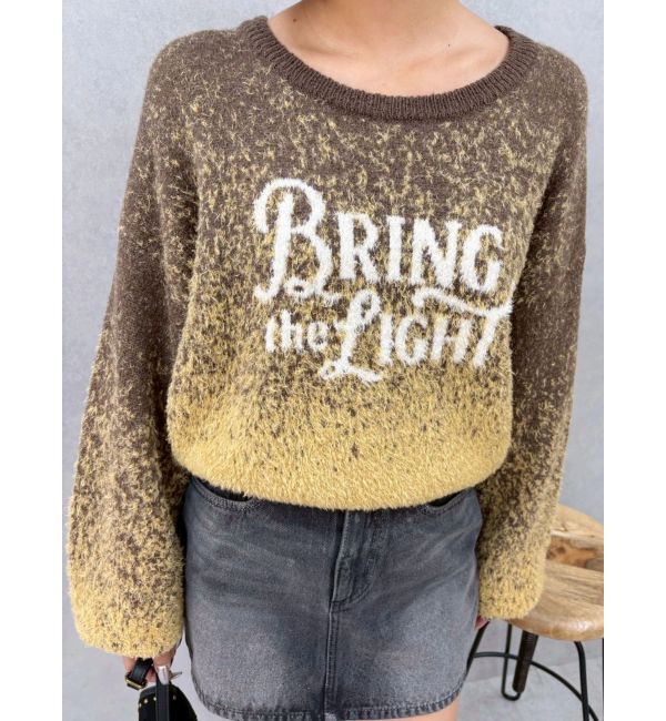 EVRIS「ロゴシャギーニットトップス」|ニット・セーター|