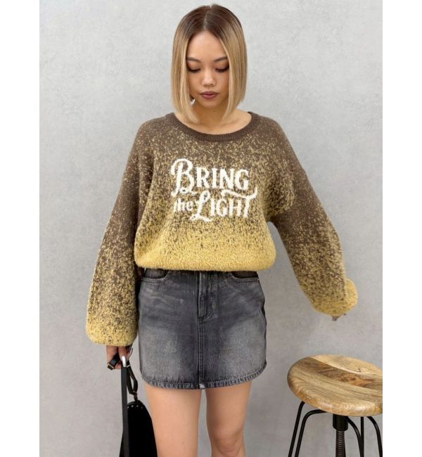 EVRIS「ロゴシャギーニットトップス」|ニット・セーター|