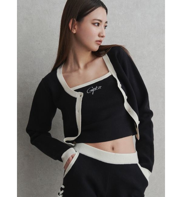 GYDA「サイドレースアップアンサンブルニット【SETUP着用可】」|ニット・セーター|