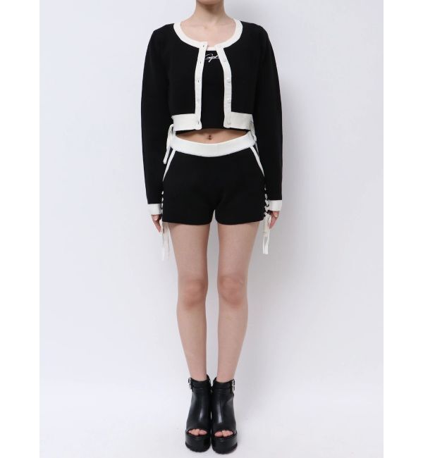 GYDA「サイドレースアップアンサンブルニット【SETUP着用可】」|ニット・セーター|