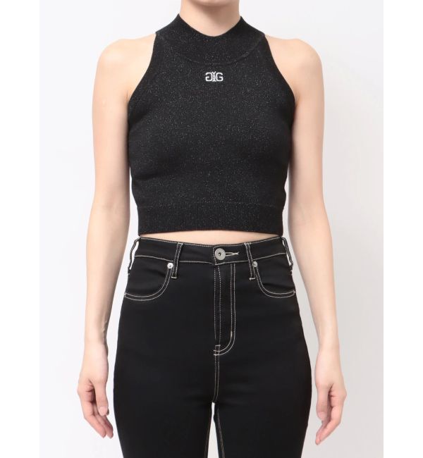 GYDA「Symmetry GYDAラメアメスリニットトップス」|ニット・セーター|