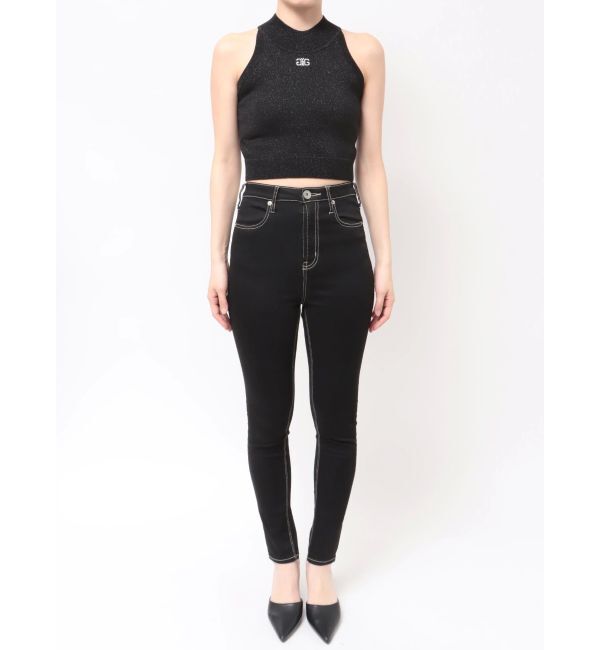 GYDA「Symmetry GYDAラメアメスリニットトップス」|ニット・セーター|