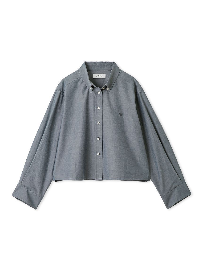 Mila Owen「ボタンダウン短丈シャツ」|シャツ・ブラウス|GRY