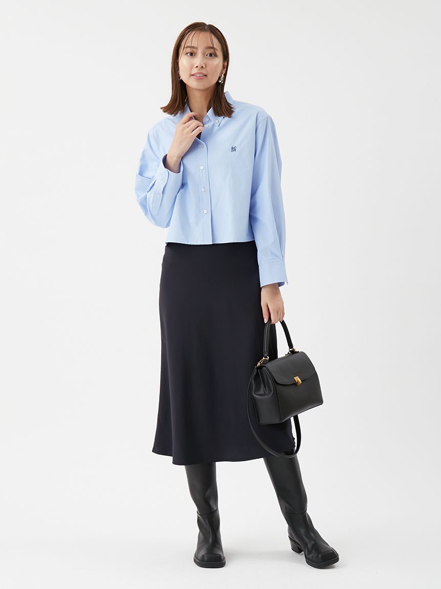 Mila Owen「ボタンダウン短丈シャツ」|シャツ・ブラウス|