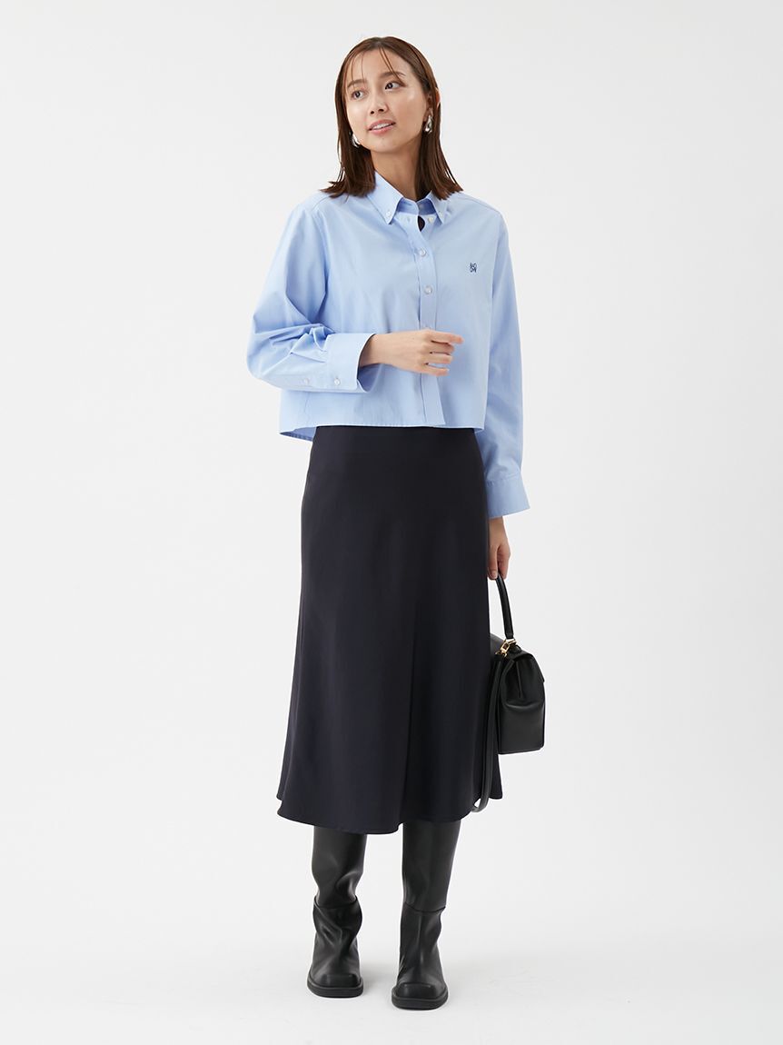 Mila Owen「ボタンダウン短丈シャツ」|シャツ・ブラウス|