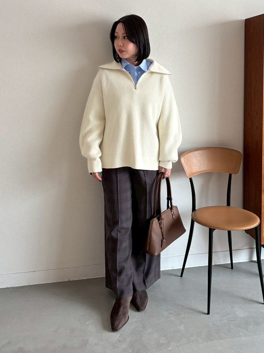 Mila Owen「ボタンダウン短丈シャツ」|シャツ・ブラウス|