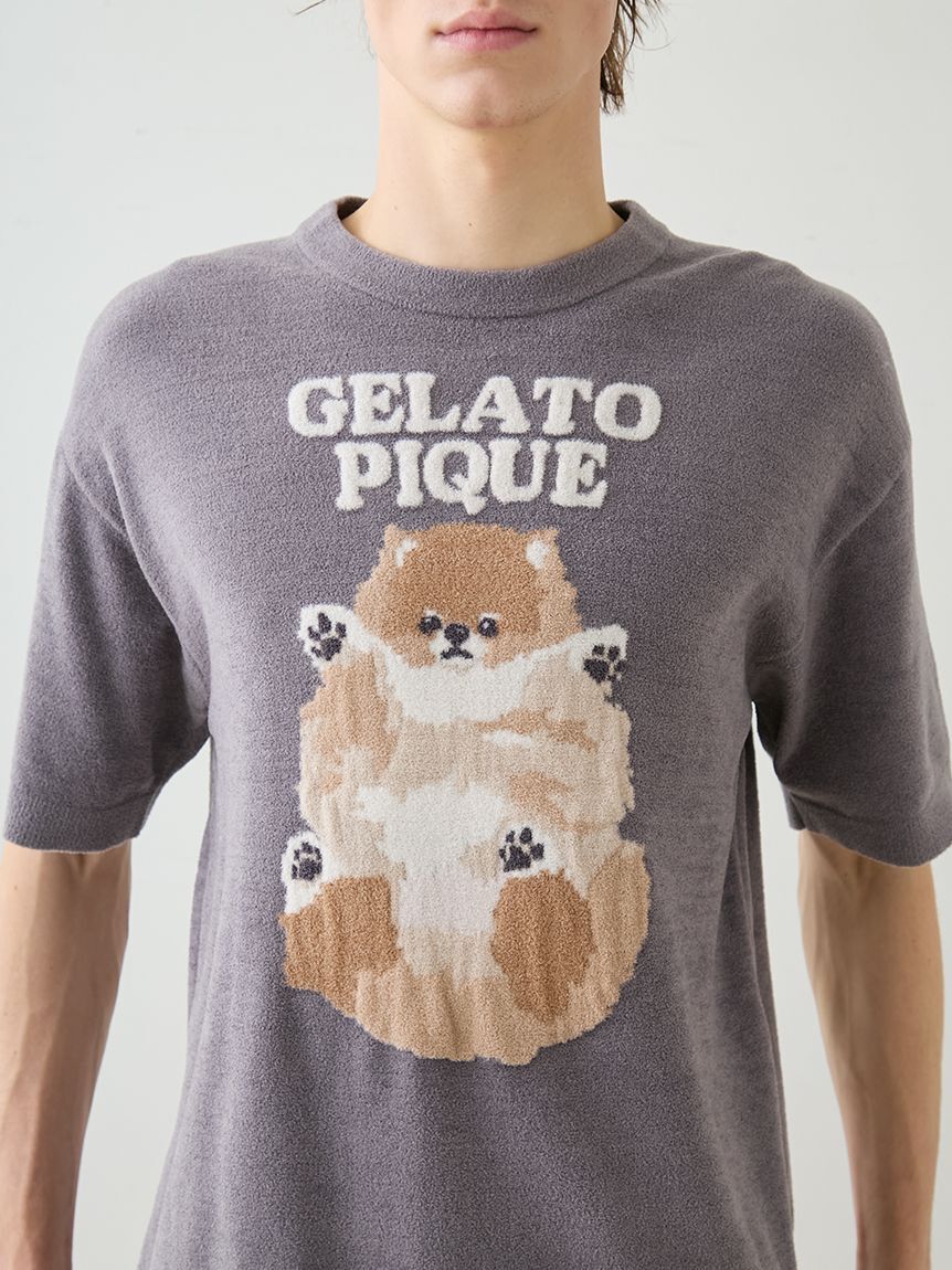 GELATO PIQUE HOMME「【ONLINE限定】【HOMME】ドッグジャガードプルオーバー&ハーフパンツセット」|ルームウェア|