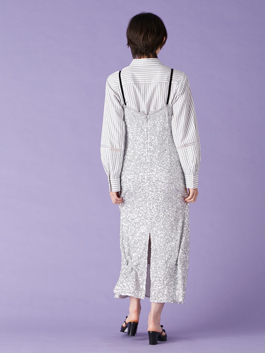 LILY BROWN「[L.B CANDY STOCK]ビジューリボンストラップミュール」|パンプス|