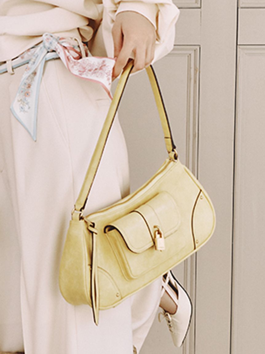 LILY BROWN「パッドロックホーボーバッグ」|ハンドバッグ|YEL