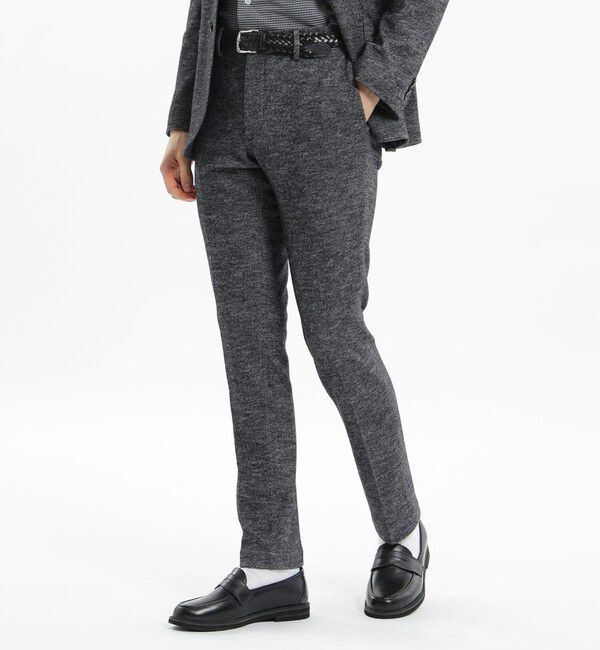 MACKINTOSH PHILOSOPHY「テーラードジャージー パンツ EMMETEXジャージー」|スラックス|チャコールグレー