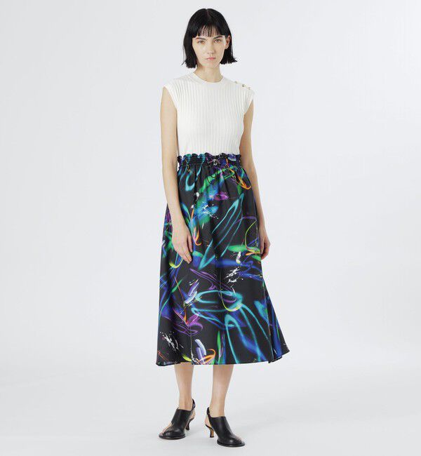  「【KANAKO SASAKI】コラボレーション ニットコンビネオンカラードレス」|ワンピース|