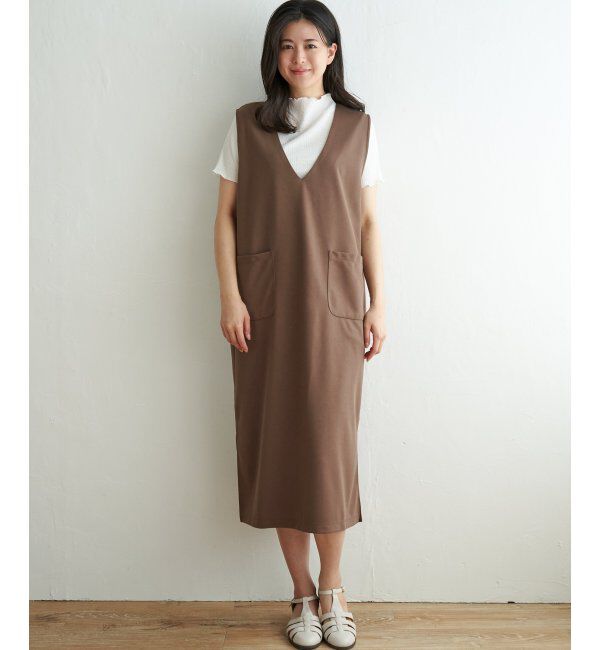 ikka「【2点セット】ジャンスカメローインナーアンサンブル」|ワンピース|