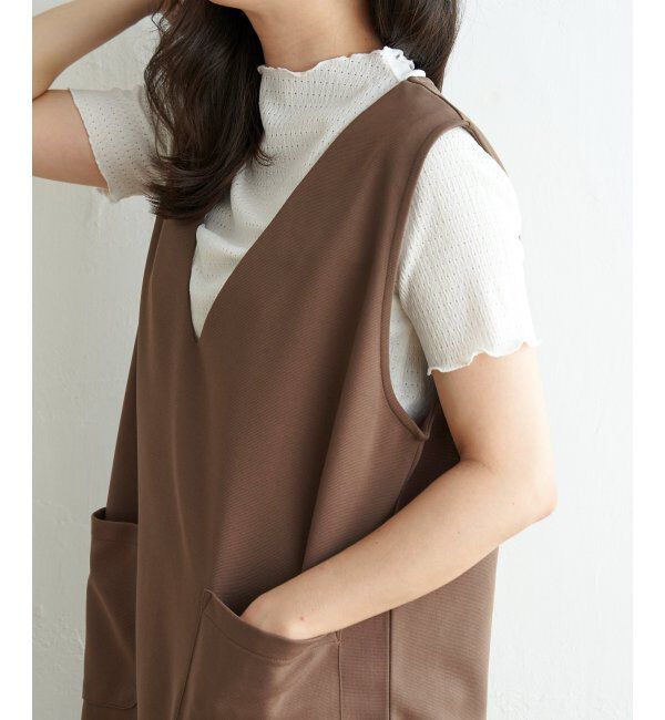 ikka「【2点セット】ジャンスカメローインナーアンサンブル」|ワンピース|