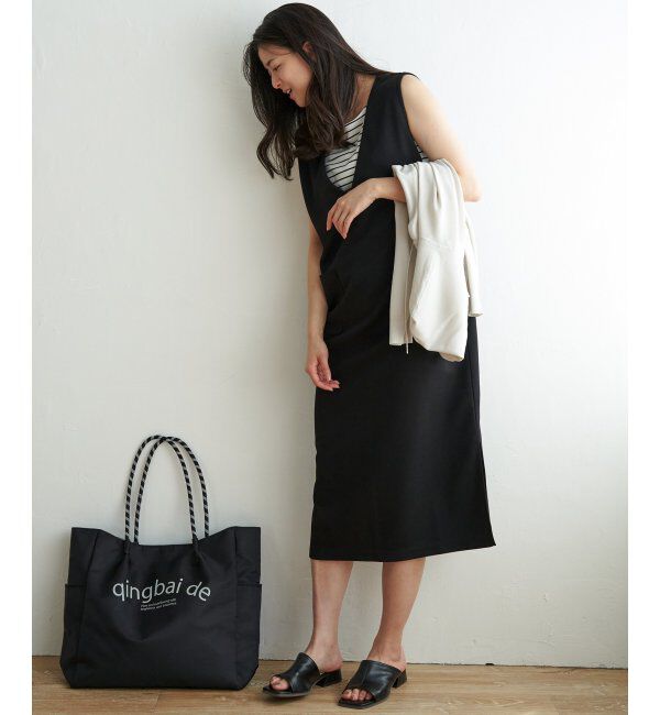 ikka「【2点セット】ジャンスカメローインナーアンサンブル」|ワンピース|