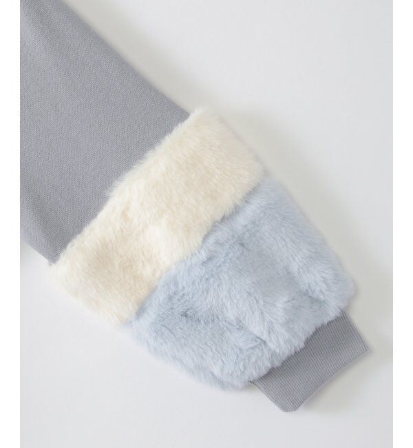 ikka kids「袖ファー刺繍裏毛プルオーバー 2 （120~160cm）」|Tシャツ・カットソー|