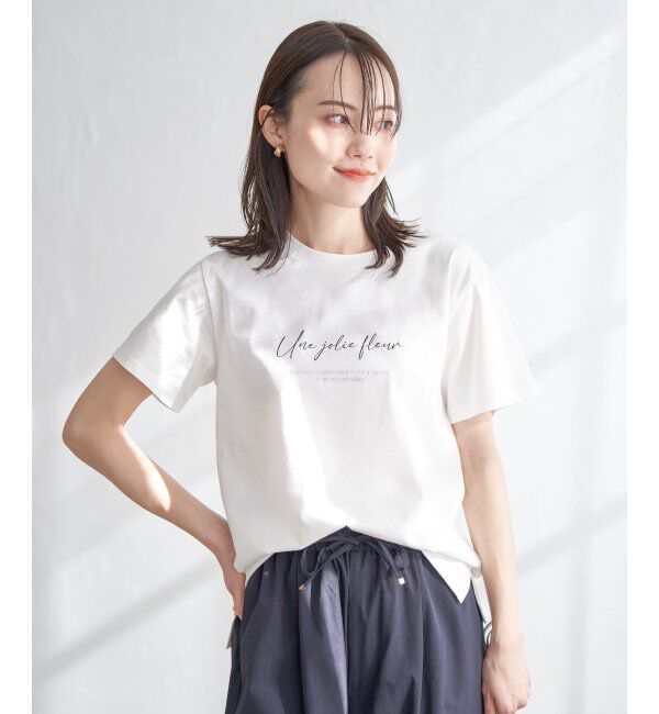 ikka「【雑誌InRed5月号掲載】ロゴフォトプリントTシャツ」|Tシャツ・カットソー|