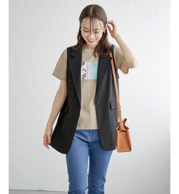 ikka「【雑誌InRed5月号掲載】ロゴフォトプリントTシャツ」|Tシャツ・カットソー|