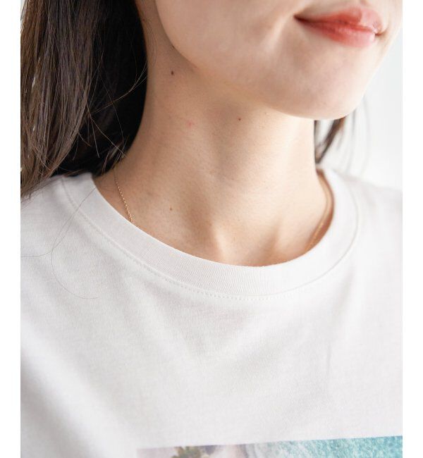 ikka「【雑誌InRed5月号掲載】ロゴフォトプリントTシャツ」|Tシャツ・カットソー|