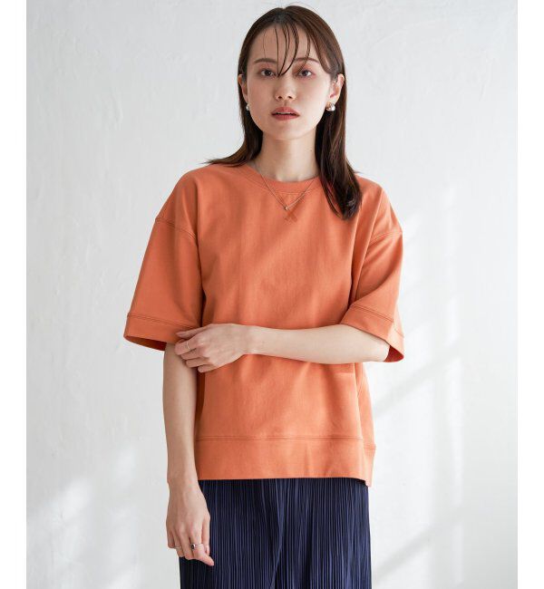 ikka「コットンUSAミニ裏毛半袖Tシャツ」|Tシャツ・カットソー|