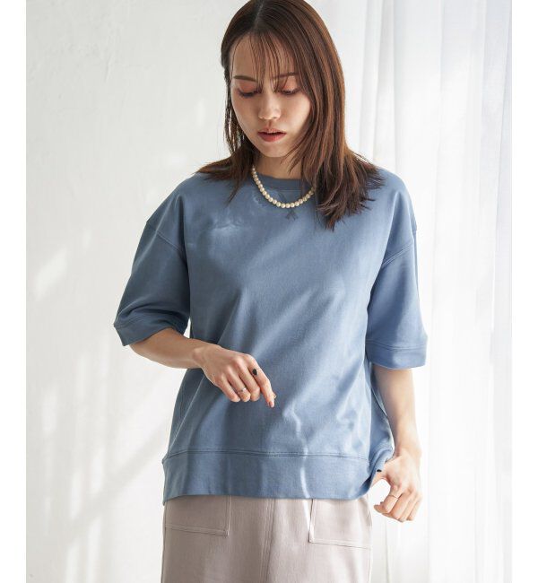 ikka「コットンUSAミニ裏毛半袖Tシャツ」|Tシャツ・カットソー|