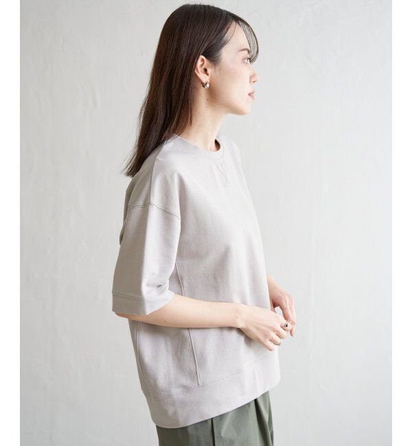 ikka「コットンUSAミニ裏毛半袖Tシャツ」|Tシャツ・カットソー|