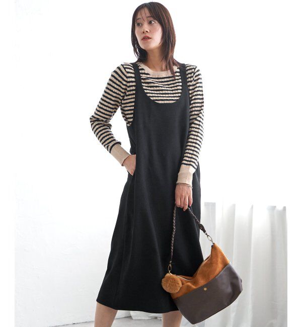 ikka「前後2WAYバックル付きジャンパースカート」|ワンピース|
