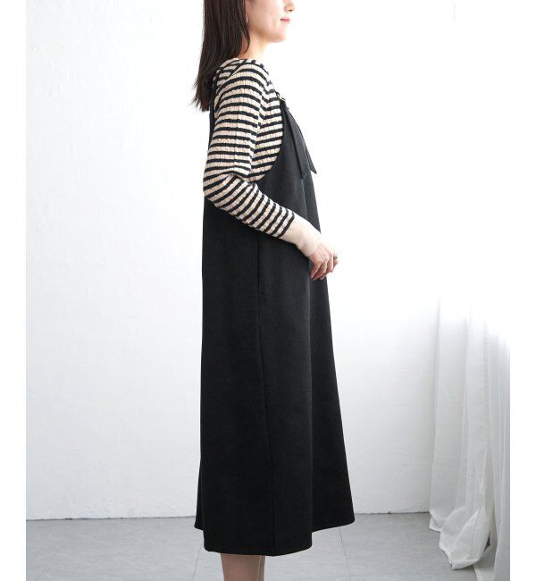 ikka「前後2WAYバックル付きジャンパースカート」|ワンピース|