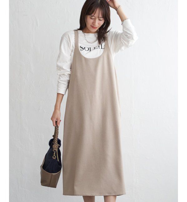 ikka「前後2WAYバックル付きジャンパースカート」|ワンピース|