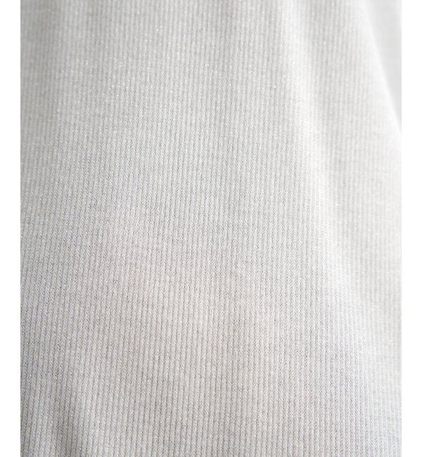 ikka「ハイネックテレコ長袖プルオーバー」|Tシャツ・カットソー|