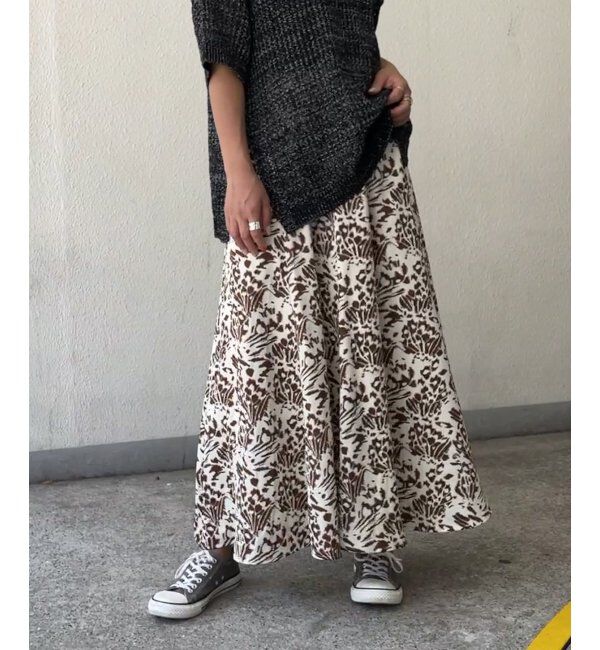 Lbc with Life「プリントマーメイドスカート」|スカート|