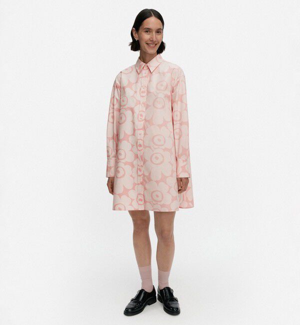 Marimekko「Kuvitelma Unikko ワンピース」|ワンピース|ﾗｲﾄﾋﾟﾝｸ&times;ﾗｲﾄﾋﾟﾝｸ