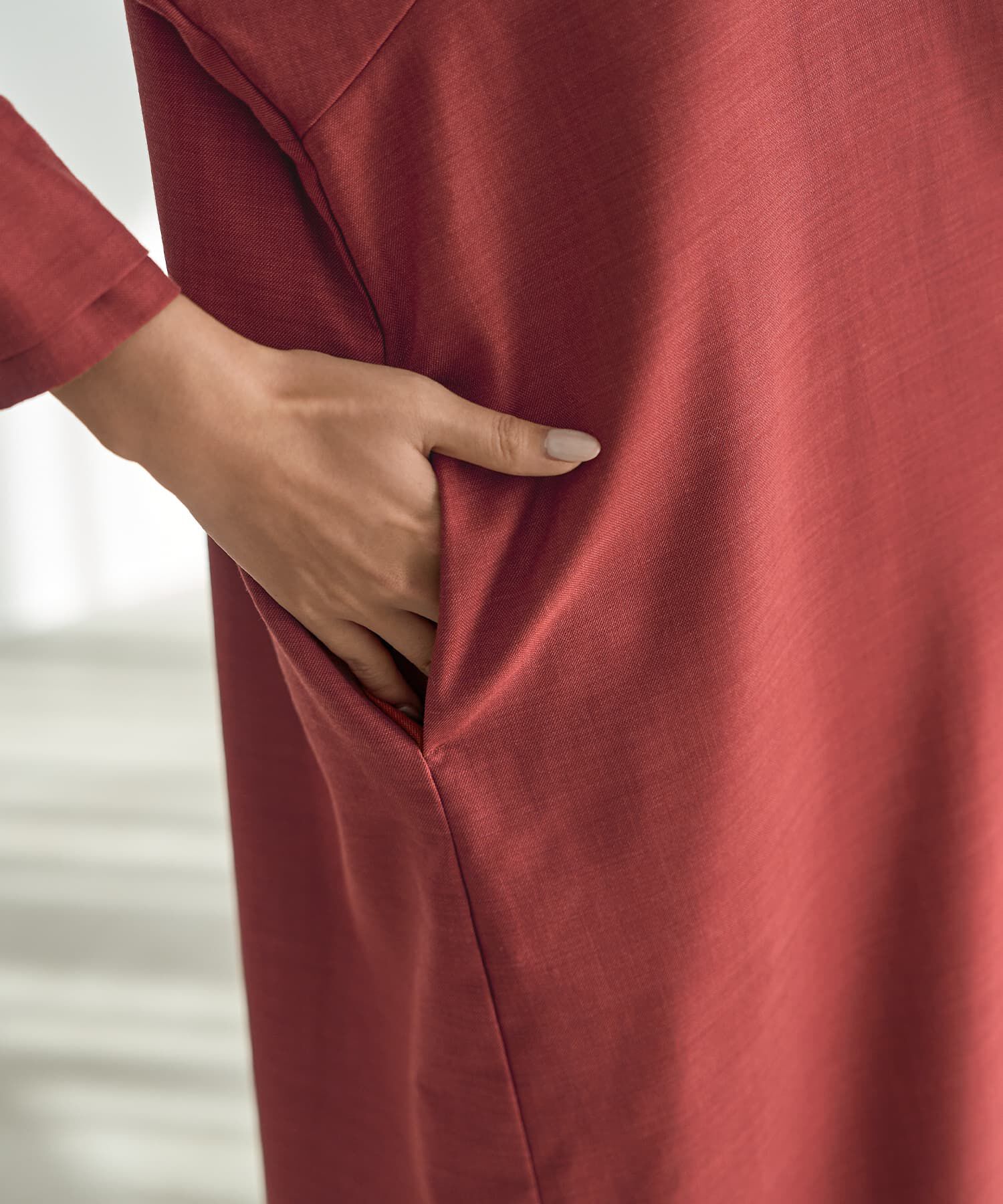 STYLE DELI「綾織りハイネックワンピース」|ワンピース|