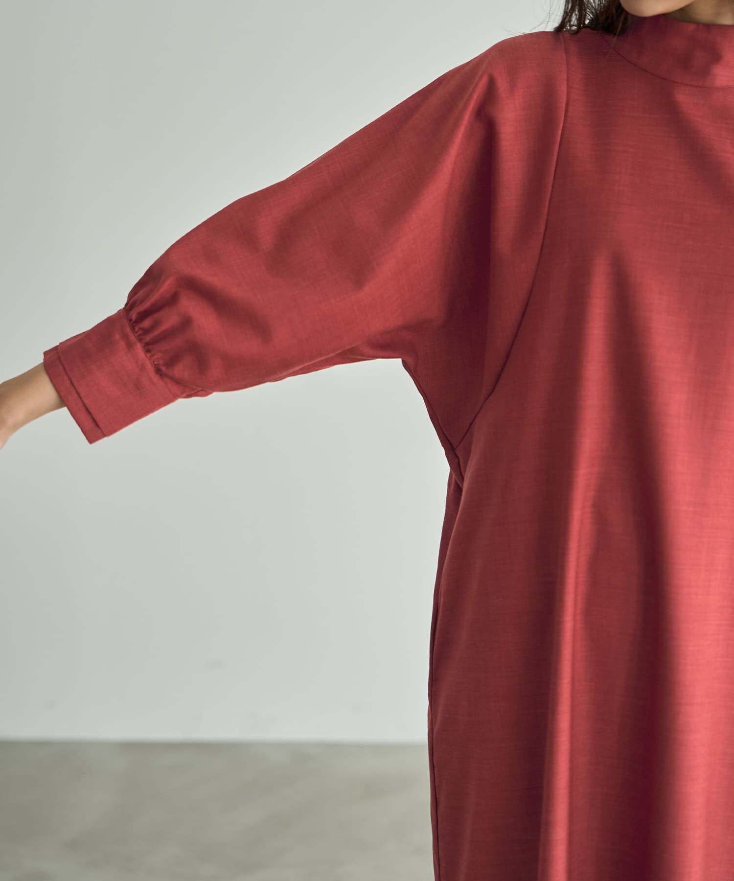 STYLE DELI「綾織りハイネックワンピース」|ワンピース|