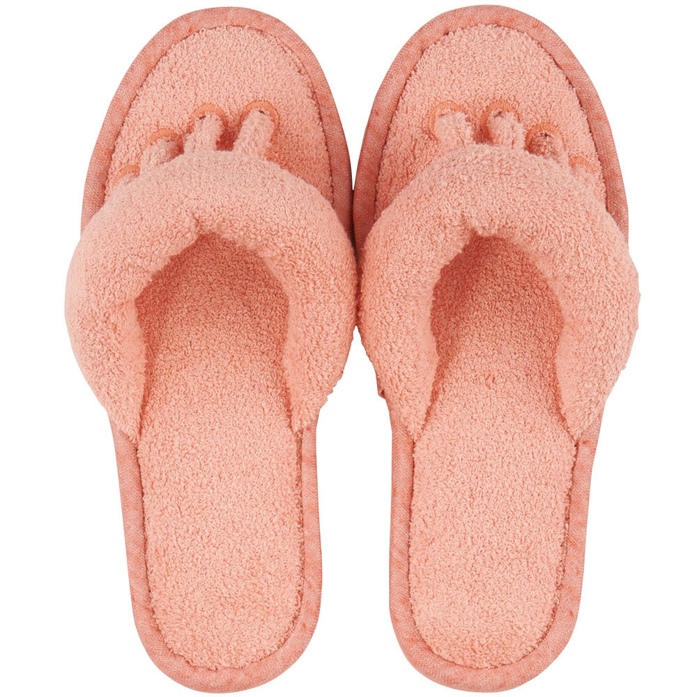 BACKYARD FAMILY「SDS スリッパ 5本指 通販 ルームサンダル 5本指スリッパ タオルスリッパ 室内スリッパ」|ルームシューズ|ピンク1