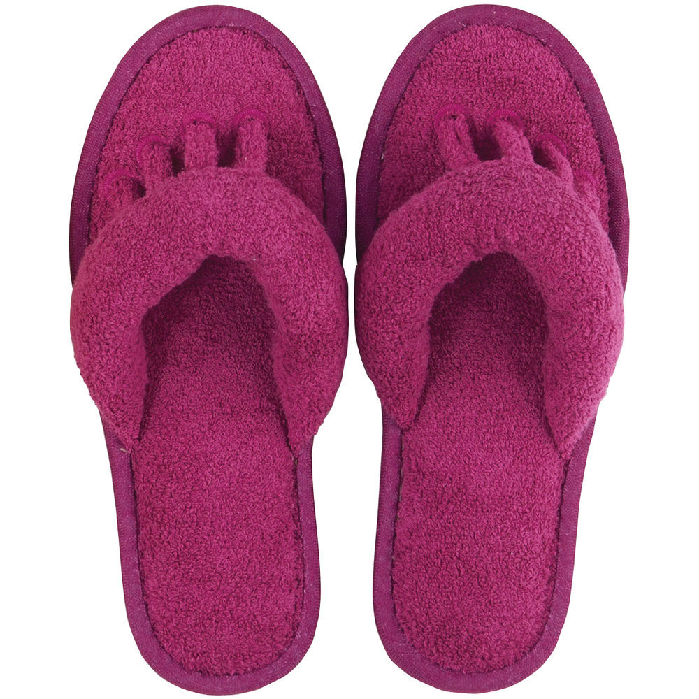 BACKYARD FAMILY「SDS スリッパ 5本指 通販 ルームサンダル 5本指スリッパ タオルスリッパ 室内スリッパ」|ルームシューズ|ピンク2